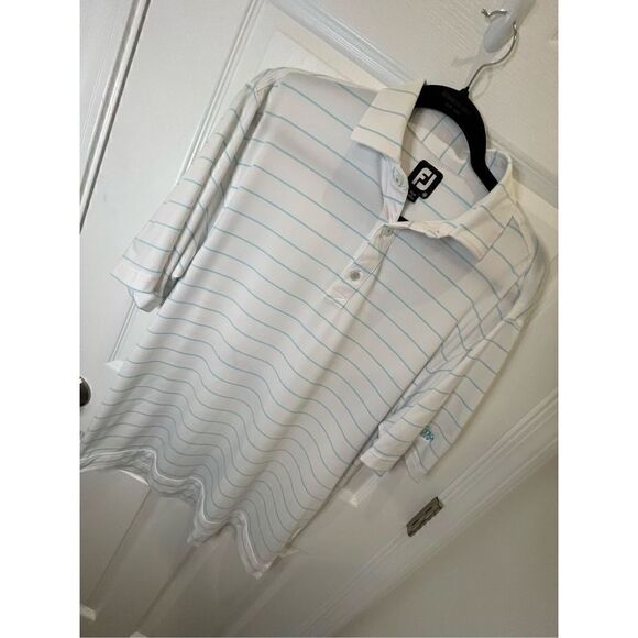 FootJoy Other - FootJoy men’s gold polo blue white size medium